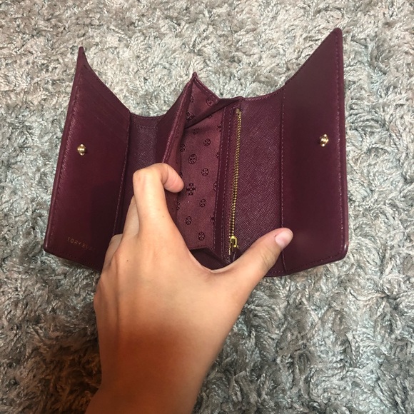 Tory Burch Burgundy Wallet - Picture 4 of 5